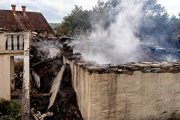 Professional Fire Damage Removal technician working in Dayton, MD